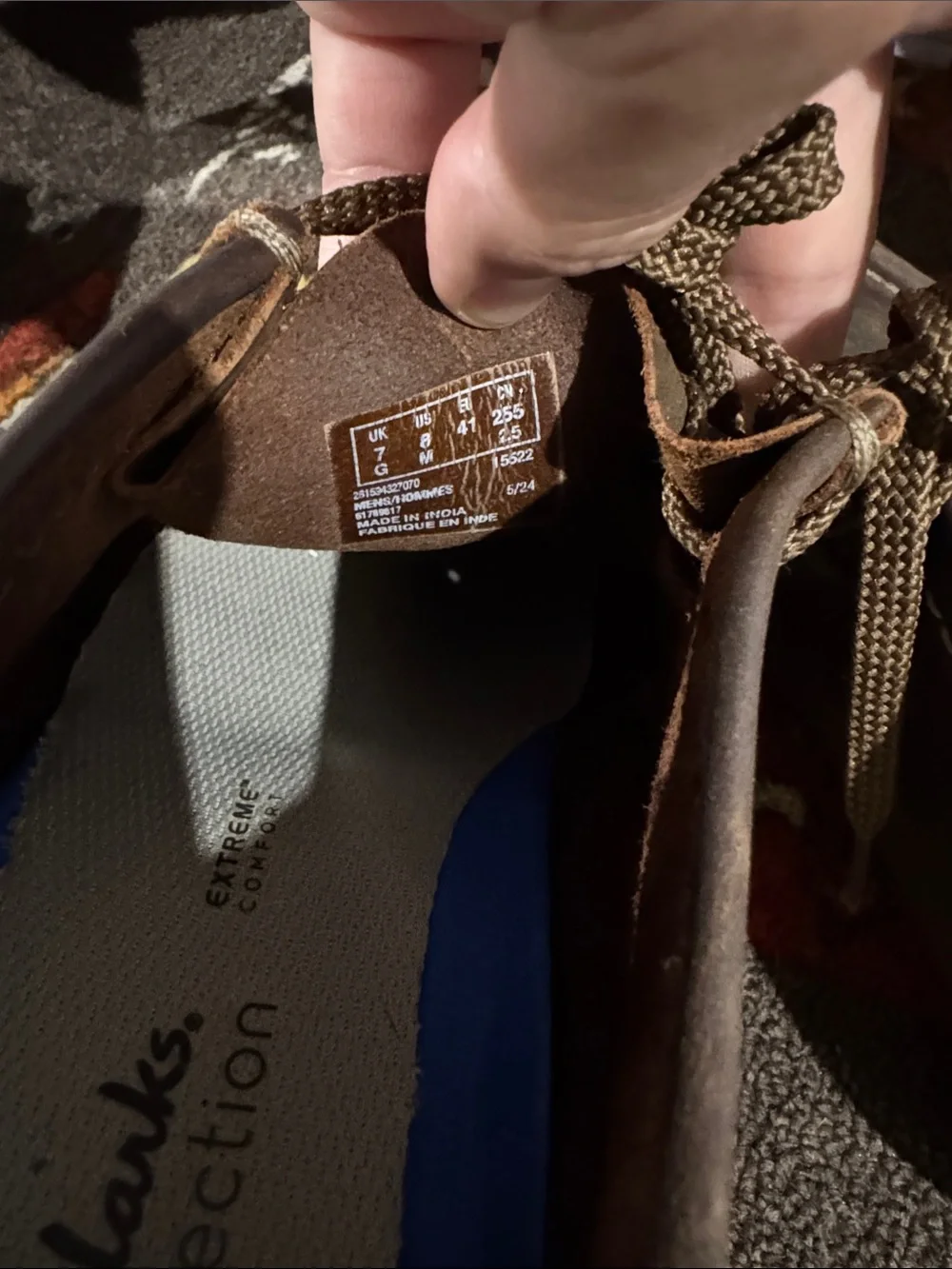 Clarks durable brown